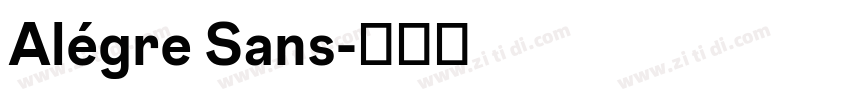 Alégre Sans字体转换